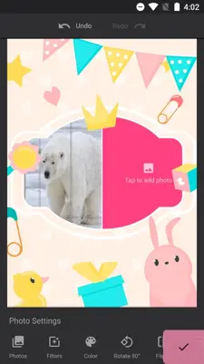 Cute - Baby Photo Editor android App screenshot 2